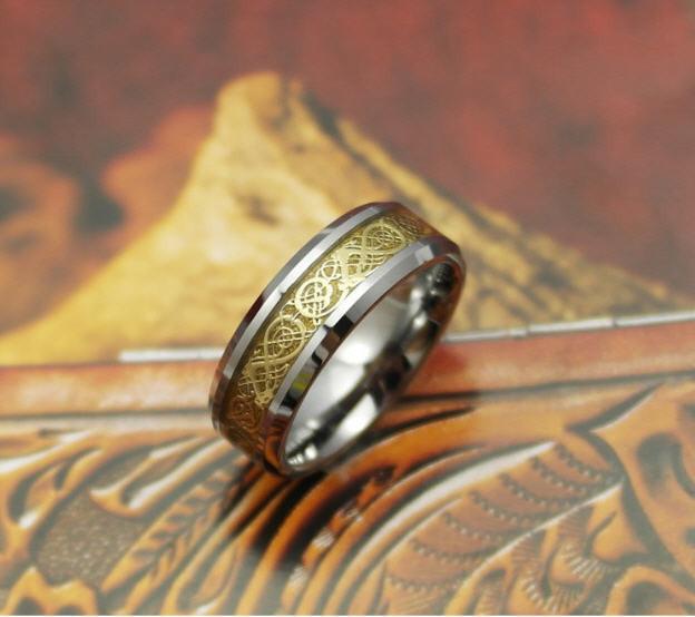 Dragon's Breath - Stahl Wikinger Ring | Karnz