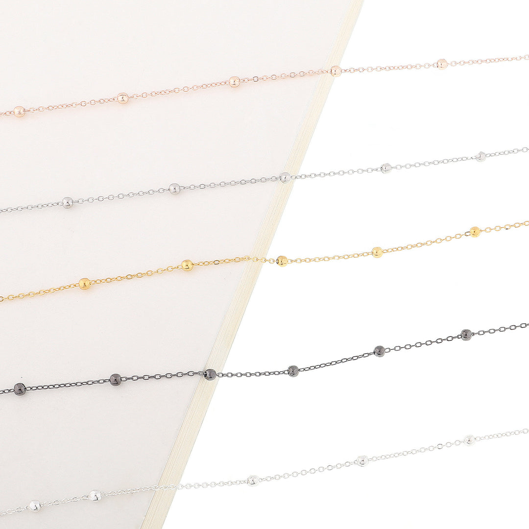 Elegante Brillen Kette mit dekorativen Perlen Karnz