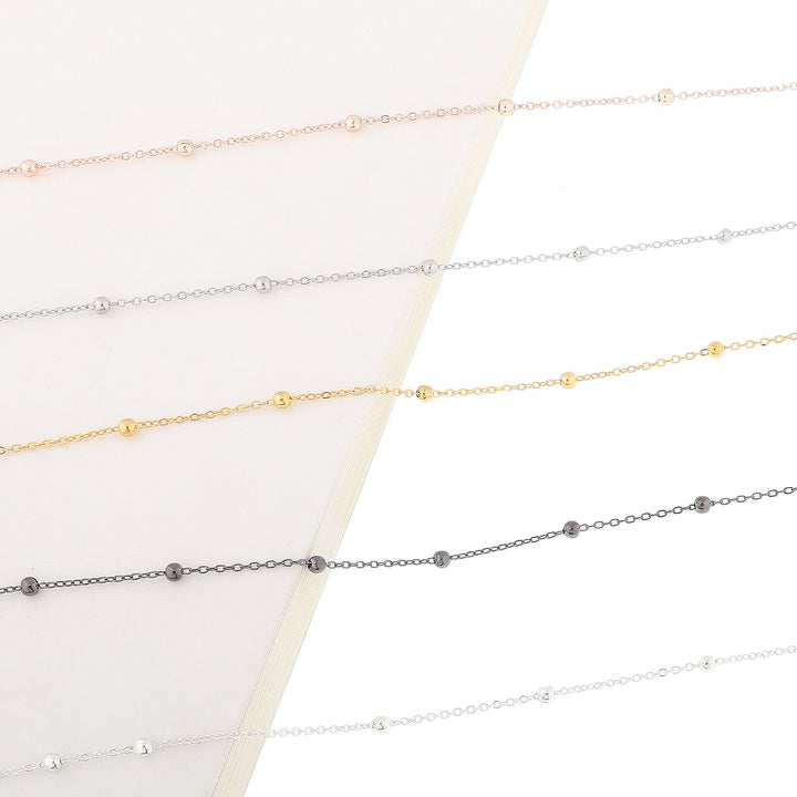 Elegante Brillen Kette mit dekorativen Perlen Karnz