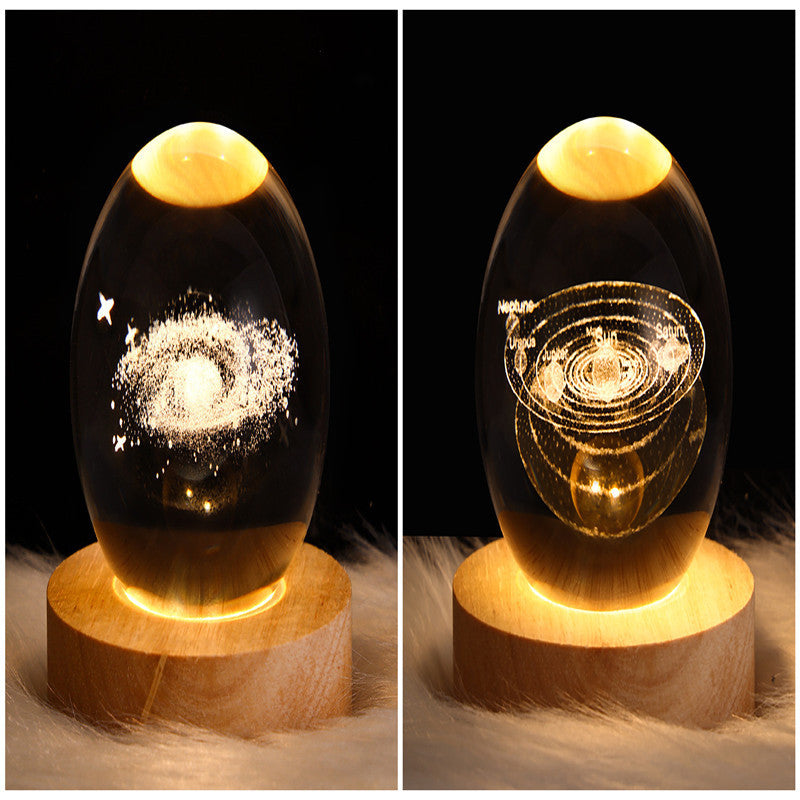 3D Galaxy Kristallkugel LED Nachtlicht | Karnz