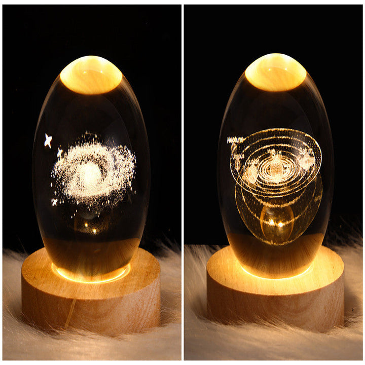 3D Galaxy Kristallkugel LED Nachtlicht | Karnz