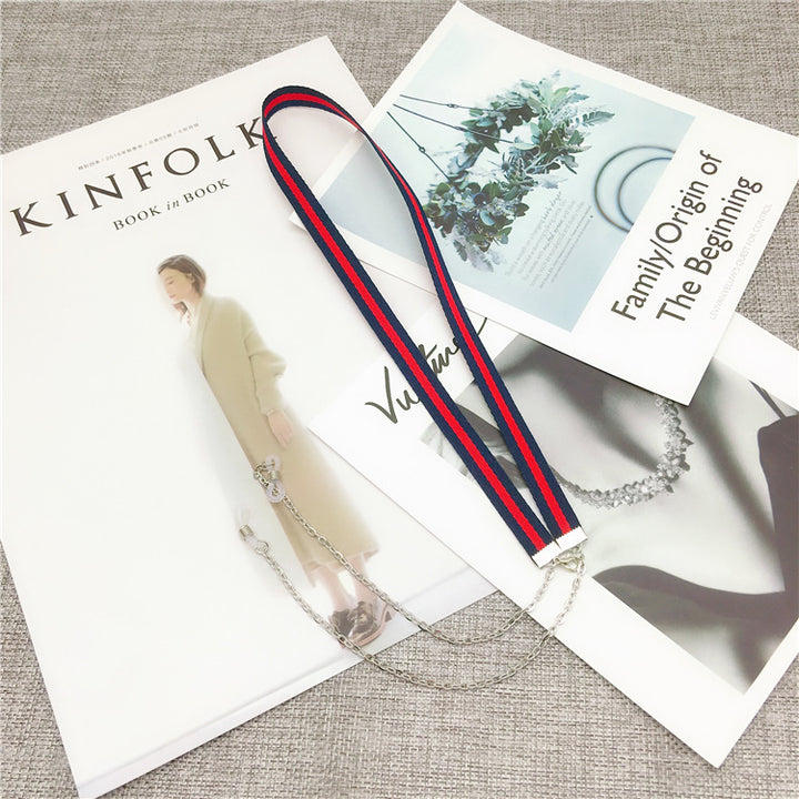 Stylische Brillenband mit dualen Farbstreifen Karnz