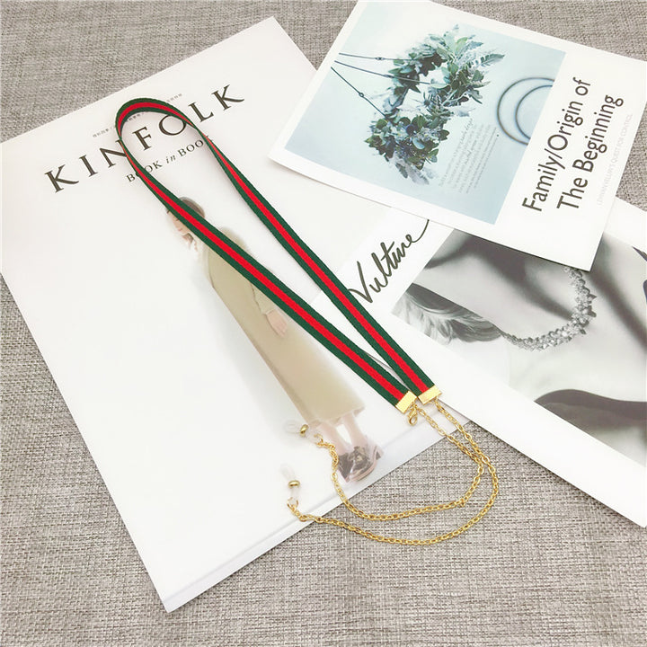 Stylische Brillenband mit dualen Farbstreifen Karnz