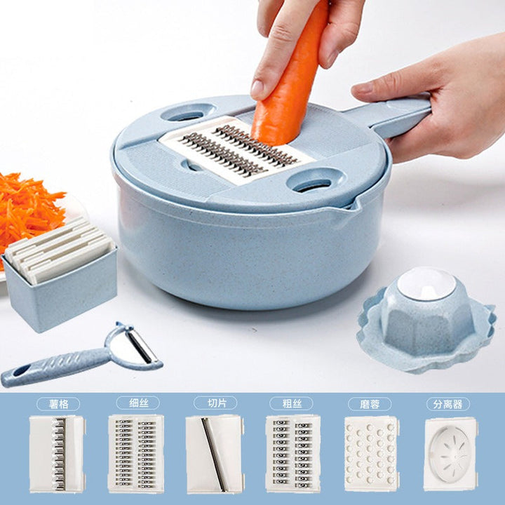 Küchen Multifunktionaler Zerkleinerer 12-in-1 Gemüseschneider | Karnz