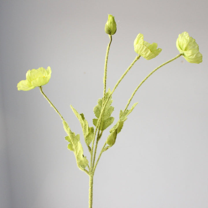 Lebensechter Seiden-Mohnblumenstiel