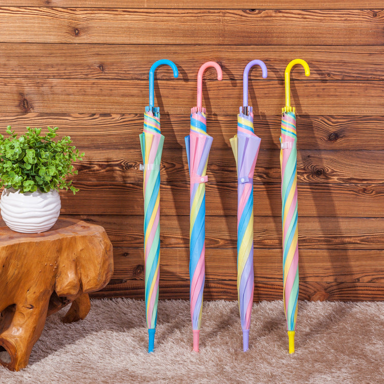 Unisex Regenbogen Regenschirm Karnz