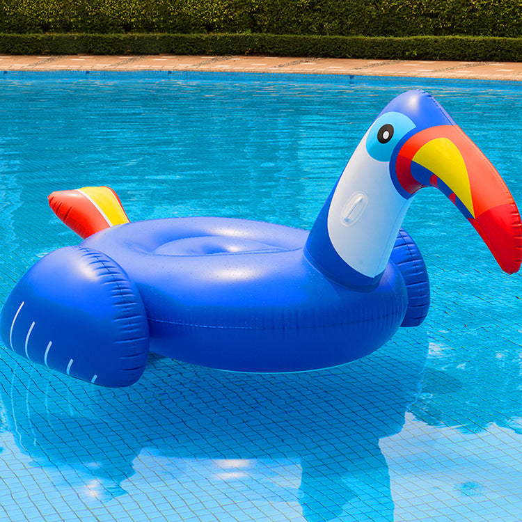 Unisex Aufblasbares Tukan-Schwimmtier Karnz