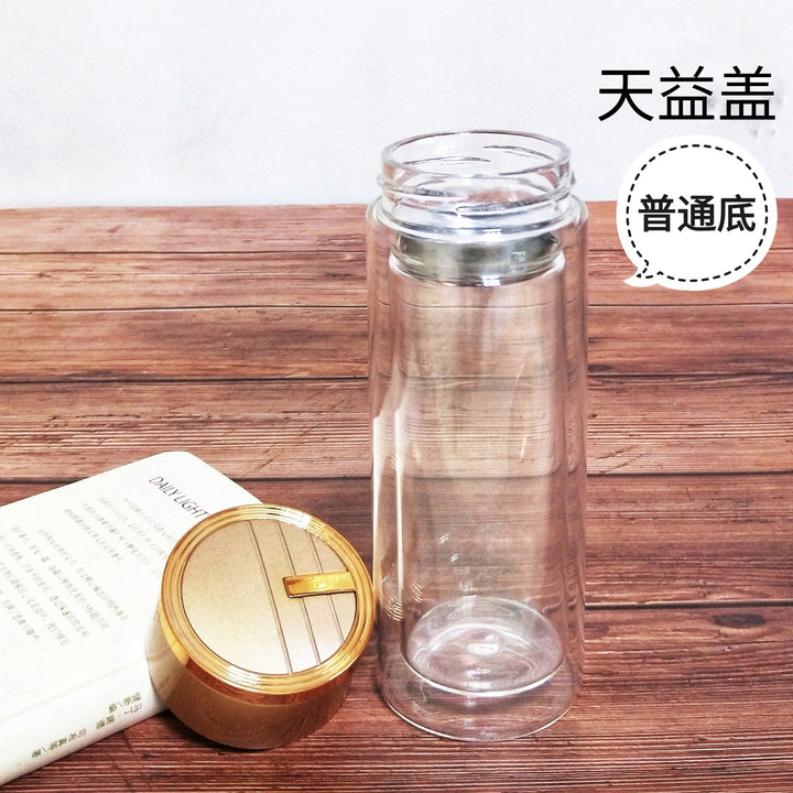 Damen Hochwertige Teeglasflasche mit integriertem Edelstahlsieb Karnz