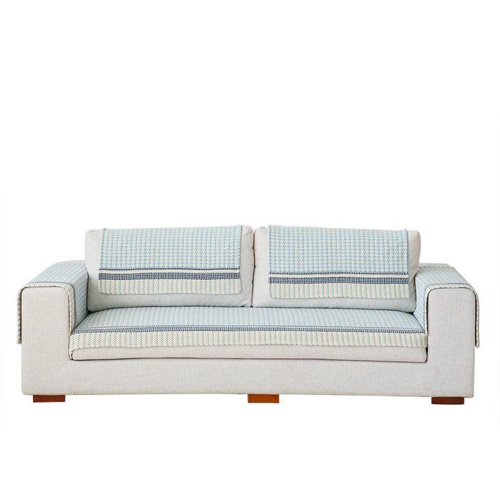 Sofa-Auflage-Set für 3-Sitzer mit rutschfester Unterseite und dekorativer Steppung Karnz
