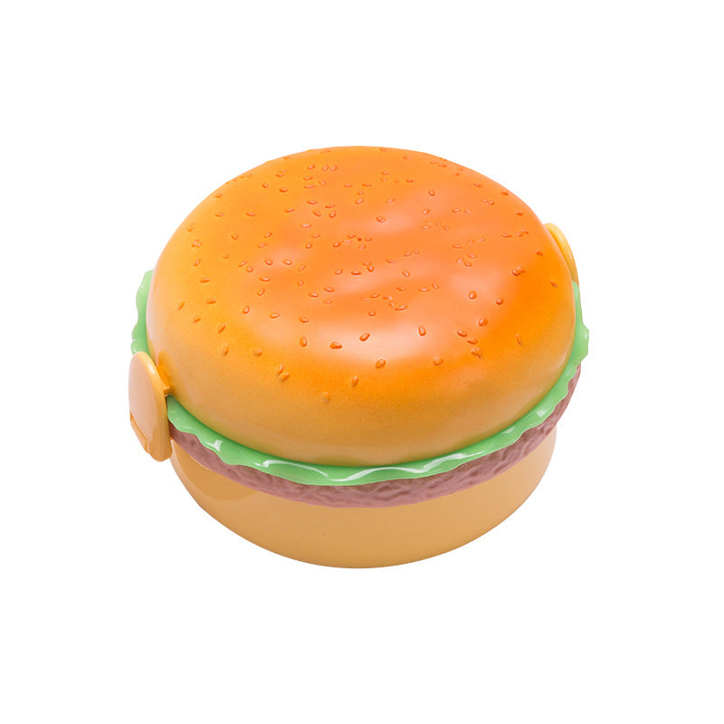 Hamburger-förmiger Lebensmittelaufbewahrungsbehälter