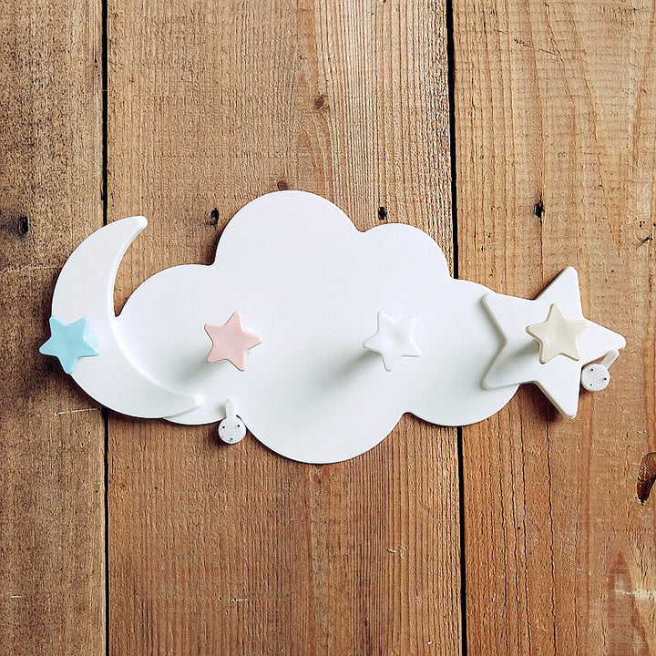 Dekorativer Wolken-Wandhaken-Organizer