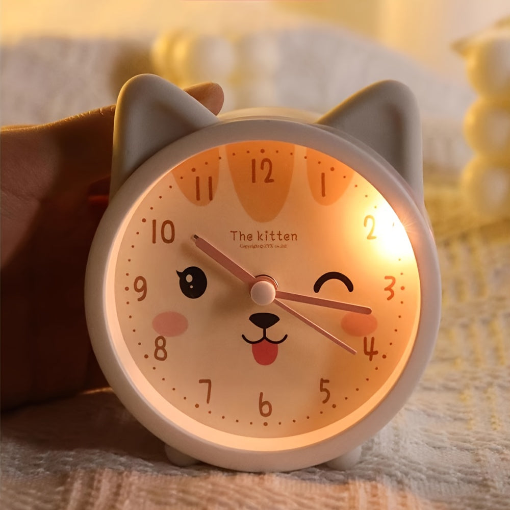 Kinderwecker mit Nachtlicht – Leise, Hasenmotiv & Kompaktes Design