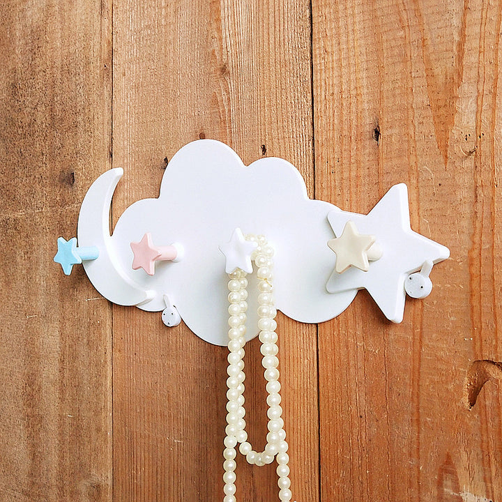 Dekorativer Wolken-Wandhaken-Organizer