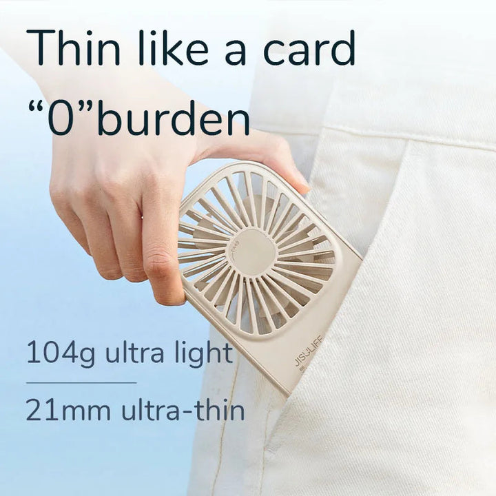 Mini Handheld USB wiederaufladbarer Ventilator mit 3 Geschwindigkeiten, tragbarer Wimpernventilator & Tischständer | Karnz