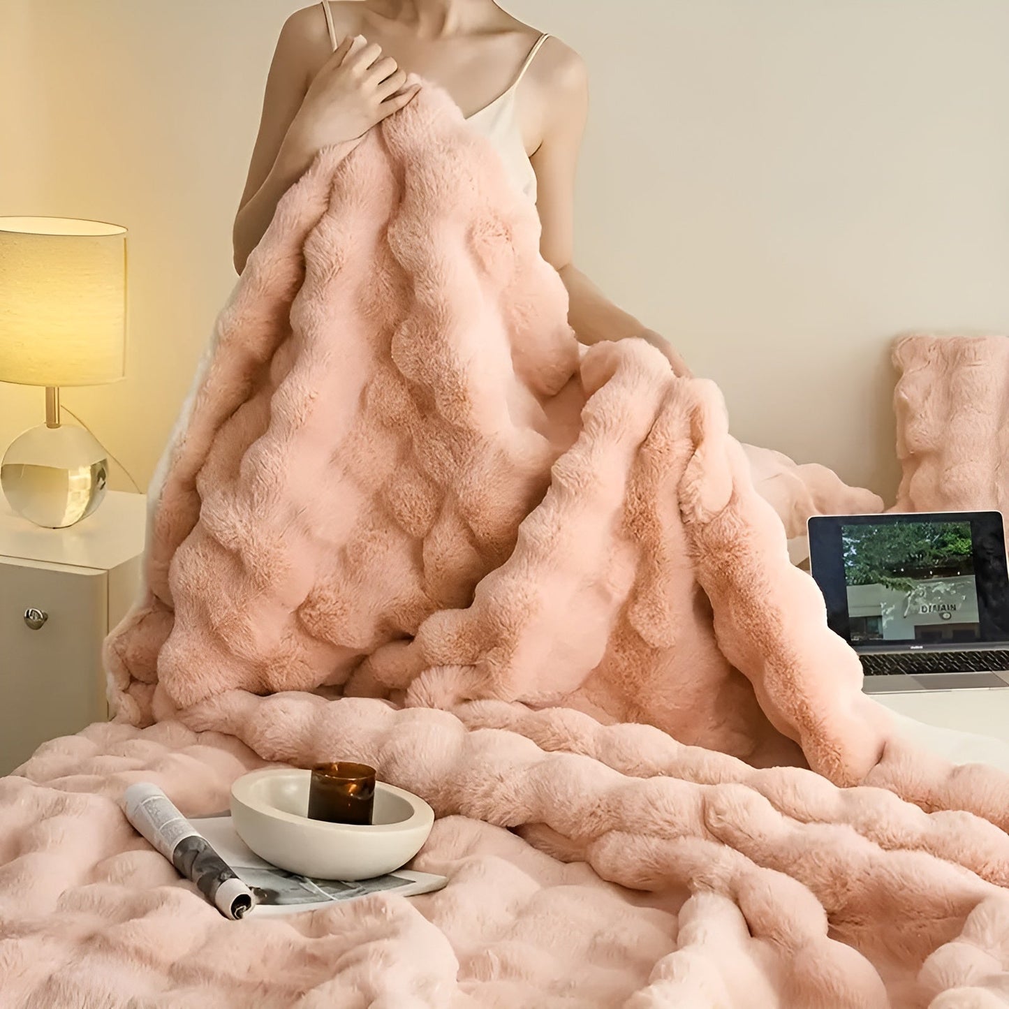Fleece- und Fleece-Karnzanket – Extra weich und warm | Perfekt für Sofa und Schlafzimmer