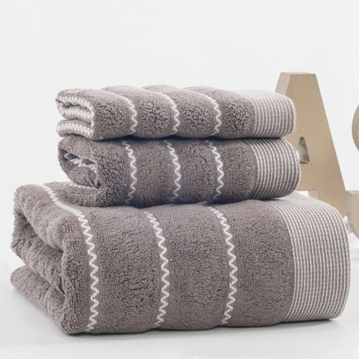 Gestreiftes Badetuch Badetuch Set 100% Baumwolle | Karnz