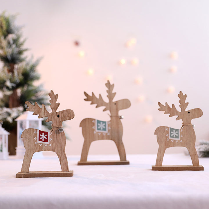 Holz Weihnachts Rentier Figurine
