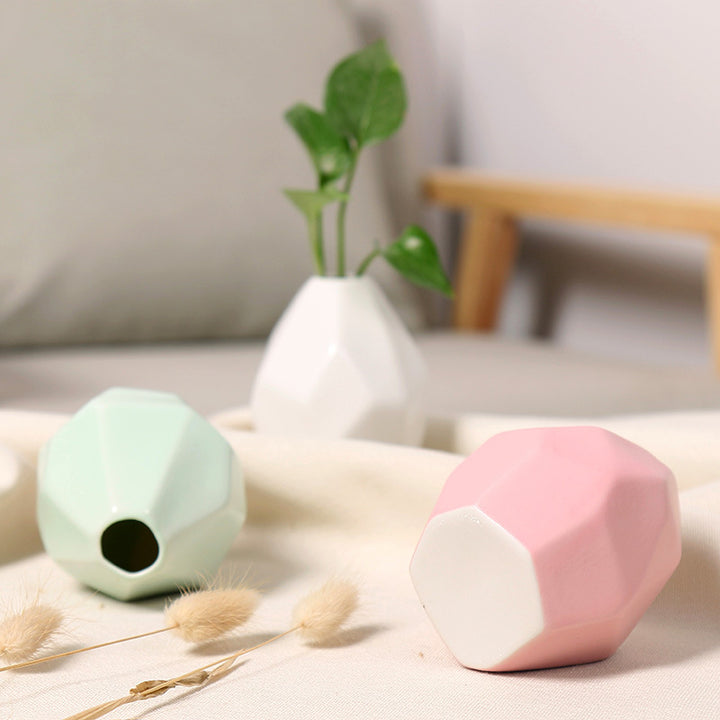 Geometrische Keramische Dekorative Vase Karnz