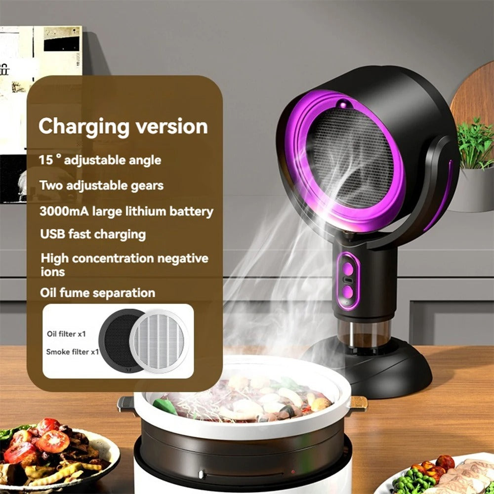 SmokeAway Venti – Tragbarer Luftreiniger-Ventilator mit Ionentechnologie und USB-Ladegerät