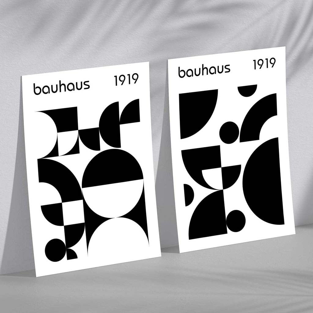 Bauhaus-Kunstdrucke, Schwarz-Weiß, Mitte des 20. Jahrhunderts