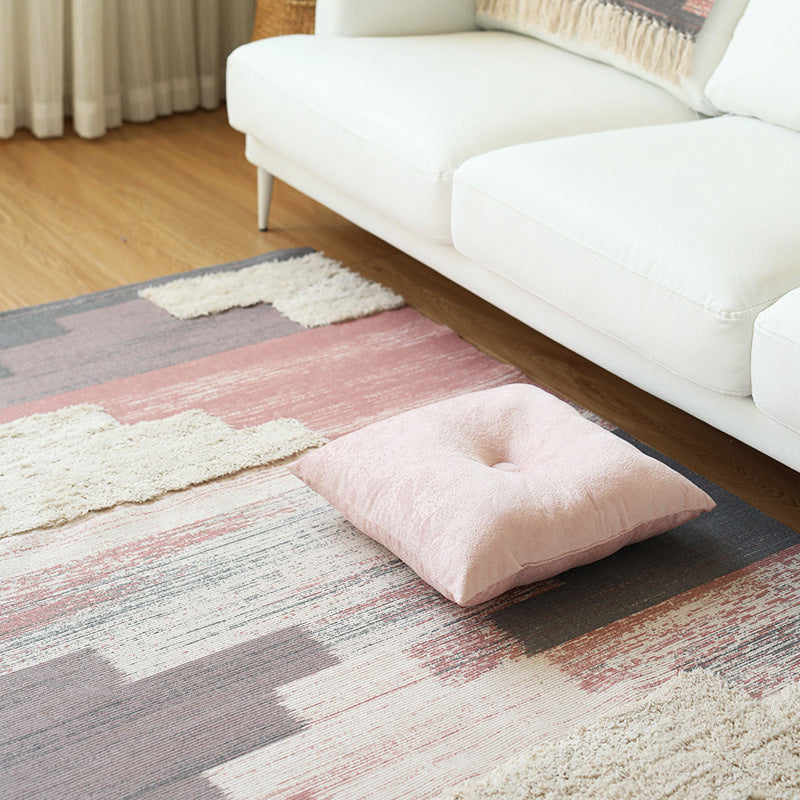 Moderner gewebter Wohnzimmer-Teppich mit abstrakter Struktur und getufteten Hochflor-Akzenten Karnz