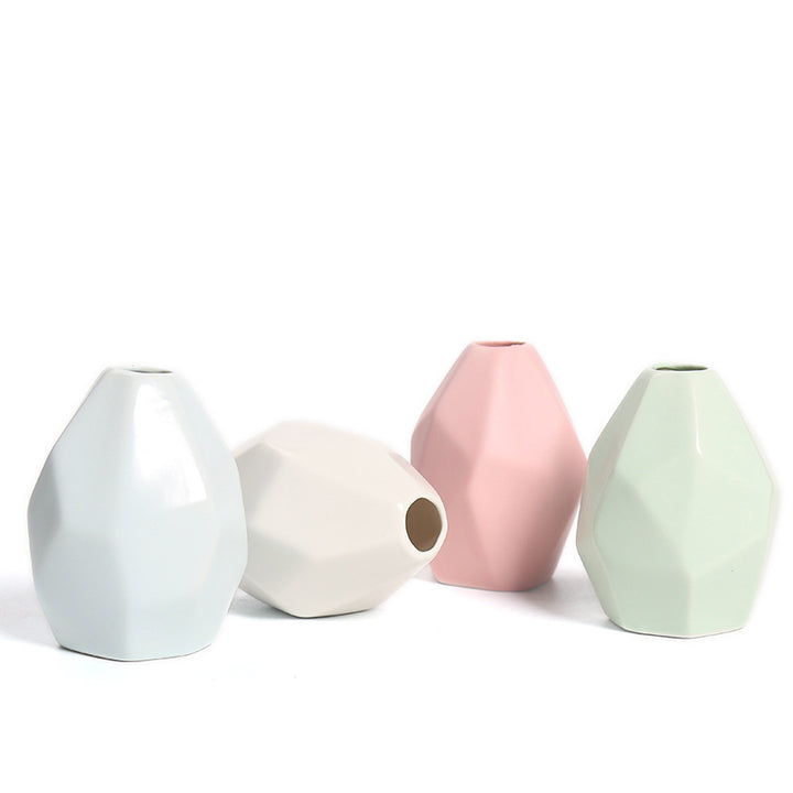 Geometrische Keramische Dekorative Vase Karnz