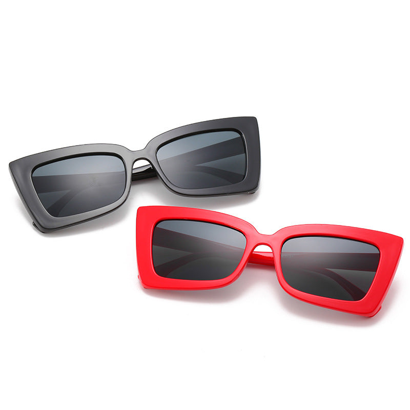 Damen Designer-Sonnenbrille mit modernem geometrischen Rahmen Karnz