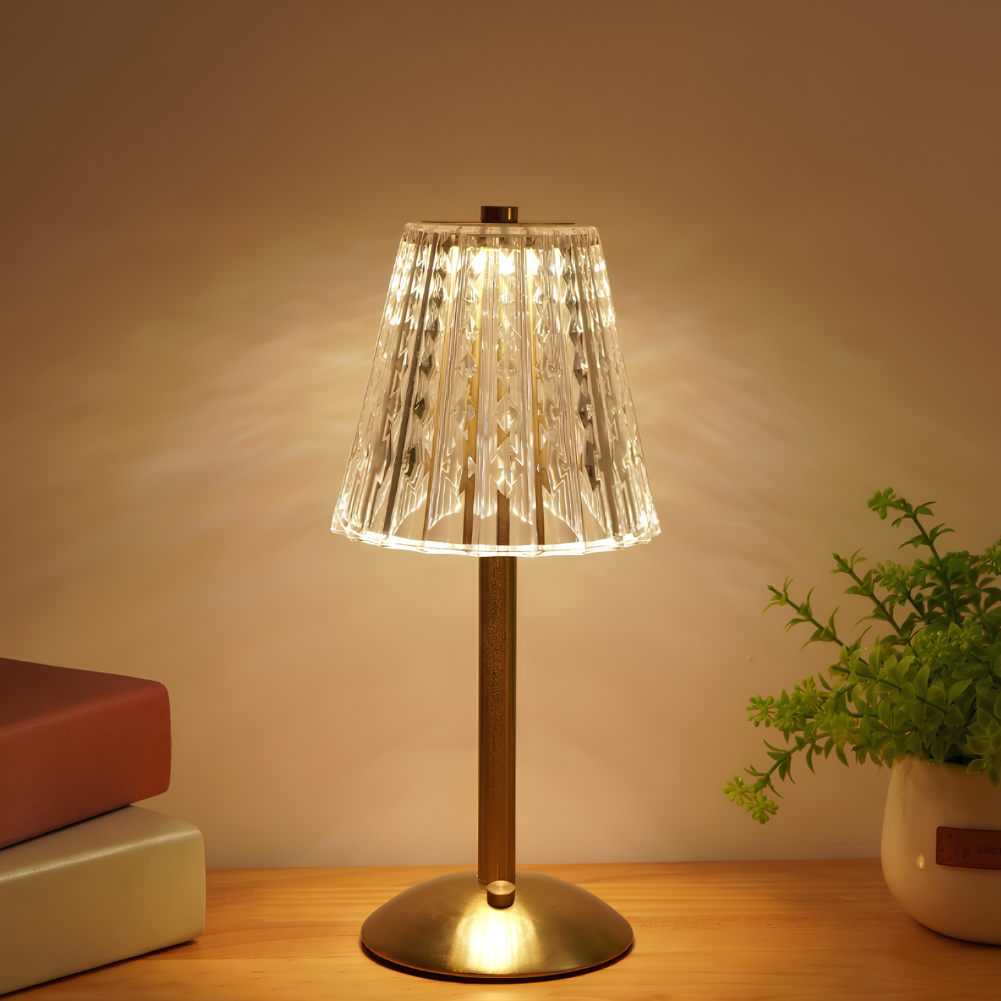 Goldene Kristall-Tischlampe - Aurora Luxe | Karnz