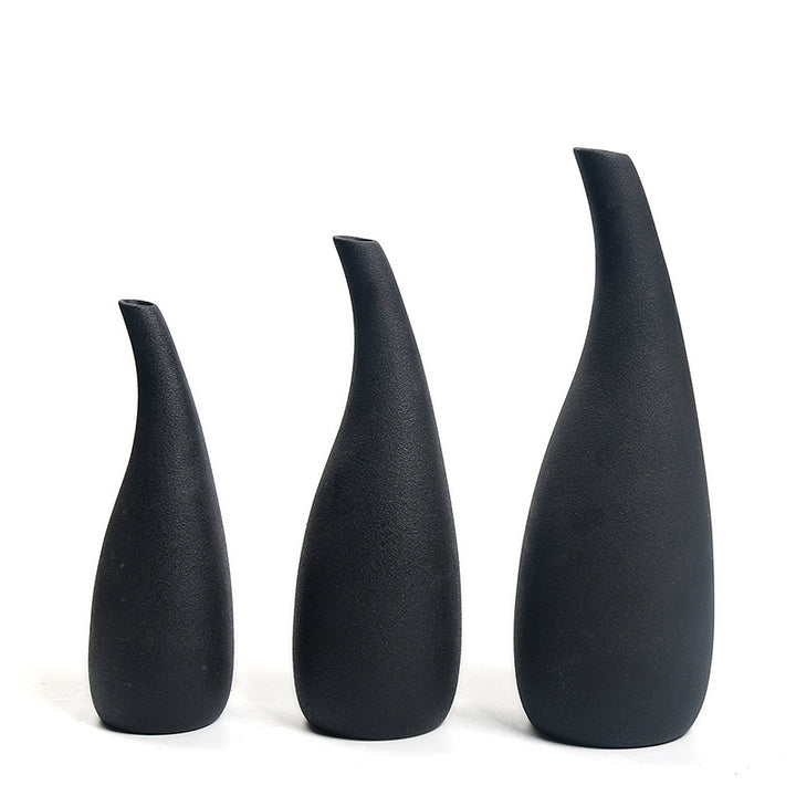 Elegante Keramik Blumenvasen Set Karnz