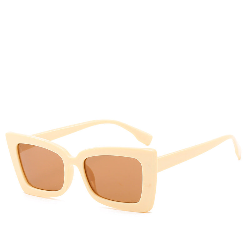 Damen Designer-Sonnenbrille mit modernem geometrischen Rahmen Karnz