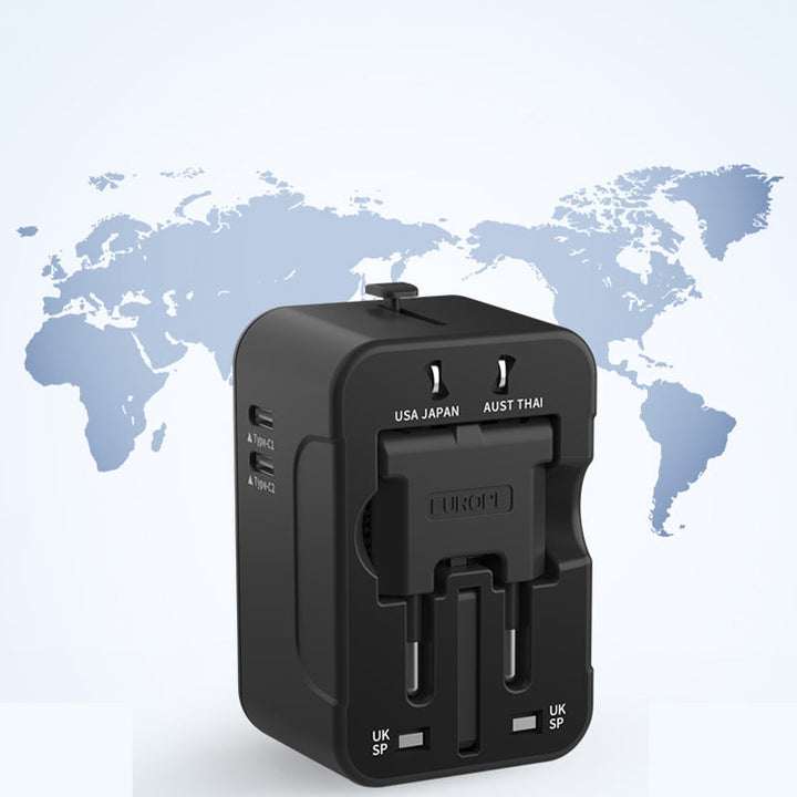 Universeller Reiseadapter mit dualen USB-Anschlüssen | Karnz