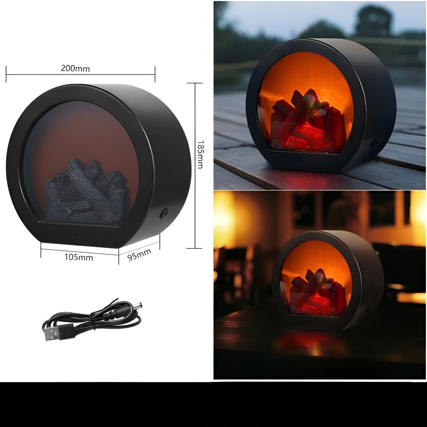 RadiantGlow Flammenlampe - Bringen Sie Wärme und Atmosphäre in Ihr Zuhause | Karnz