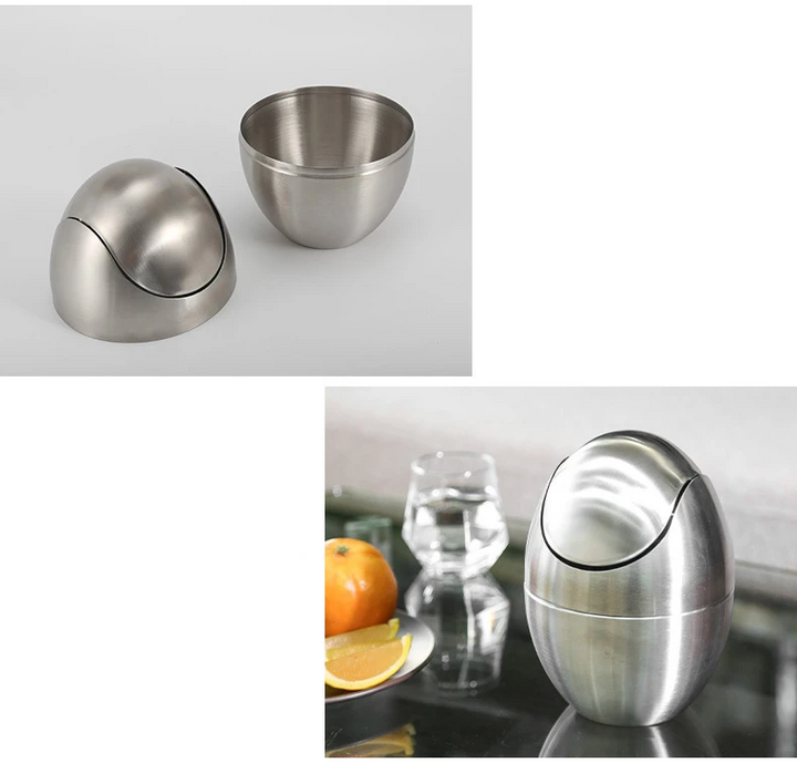 LuxBin Mini-Mülleimer aus Edelstahl Karnz