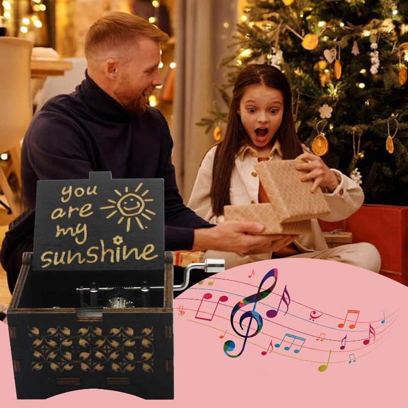 Holzkurbel Musikbox Karnz
