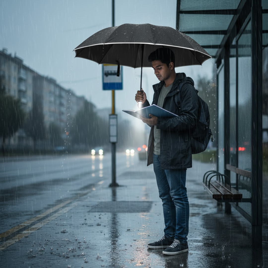 StormShield LED-Regenschirm mit Automatik | Karnz