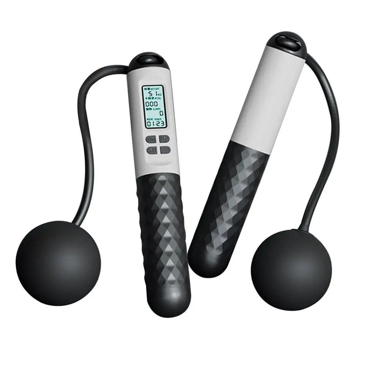 Kabelloses Springseil mit Zähler – Beschwerte Griffe für Home-Cardio-Workouts | Karnz