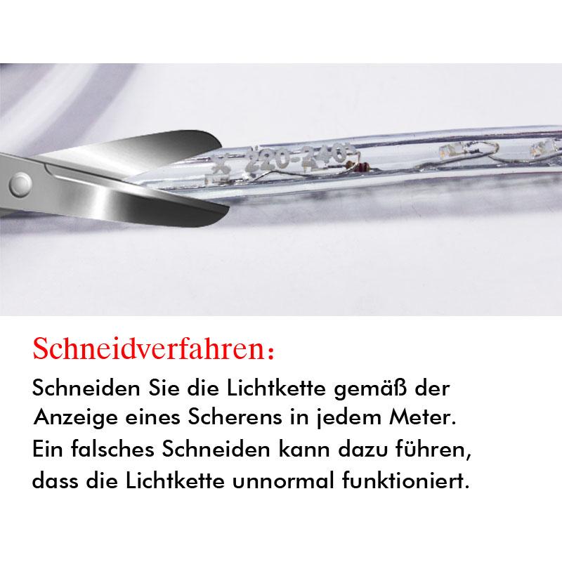 LED Lichterschlauch IP44 mit Timer 10m-50m | Karnz