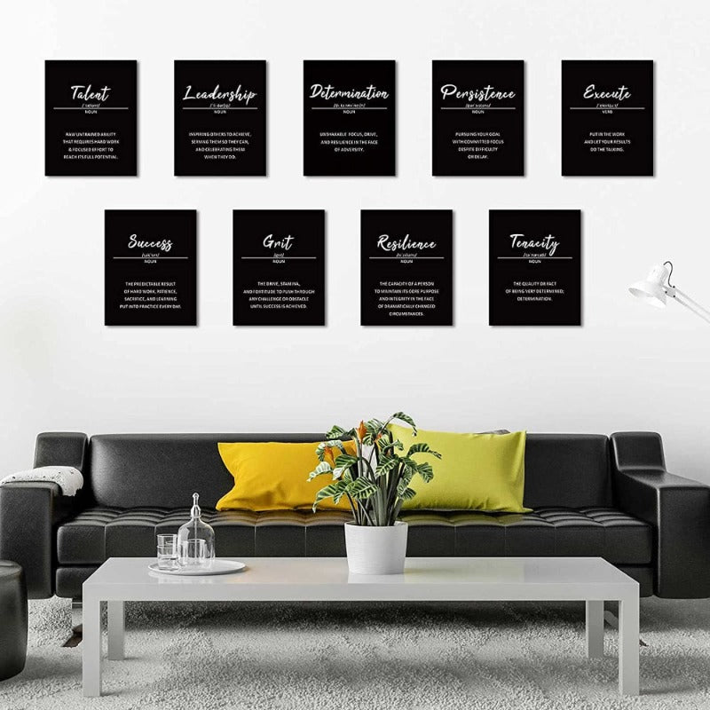 9 Teile Inspirierende Phrasen Wandkunst