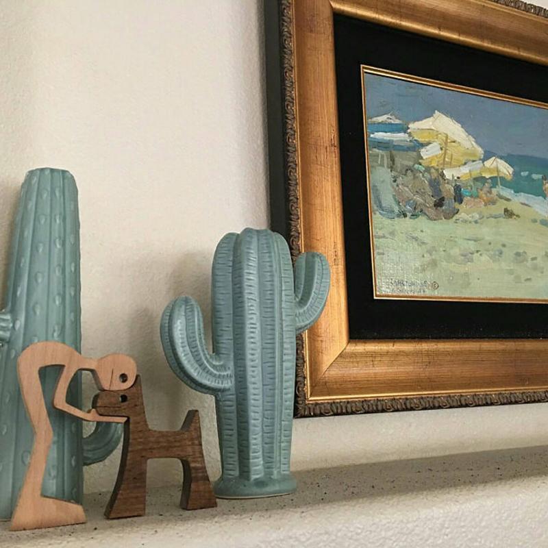 Tierliebhaber Geschenke Holzskulptur Familie & Welpe Holzhandwerk Tischornamente | Karnz