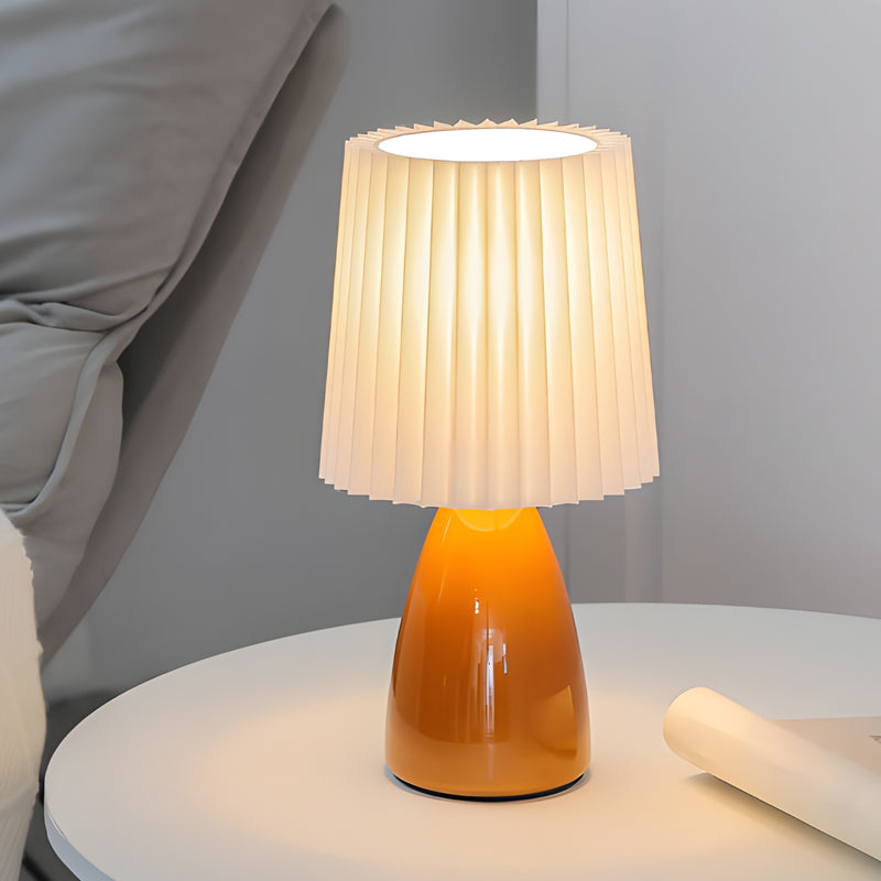 GlasDimm | Elegante USB dimmbare Tischlampe mit Glasfuß | Karnz