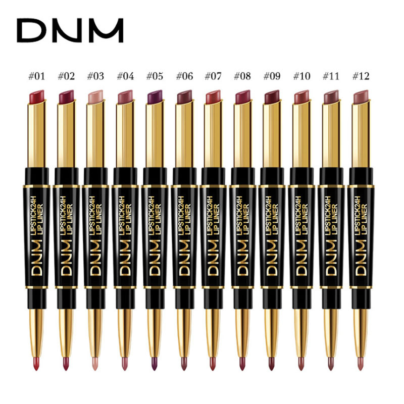 Karnz | 2-in-1 Dual-Lippenstift & Konturenstift | Matte Textur & Long-Lasting Finish | Hochpigmentiert & Wasserfest | 12 Farbvarianten für Präzisions-Makeup