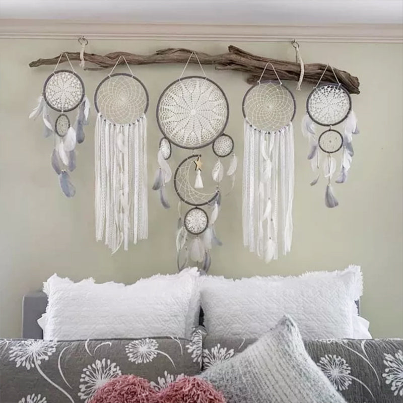 Traumfänger Mond und Sterne hängen über dem Bett (5 PCS) Karnz