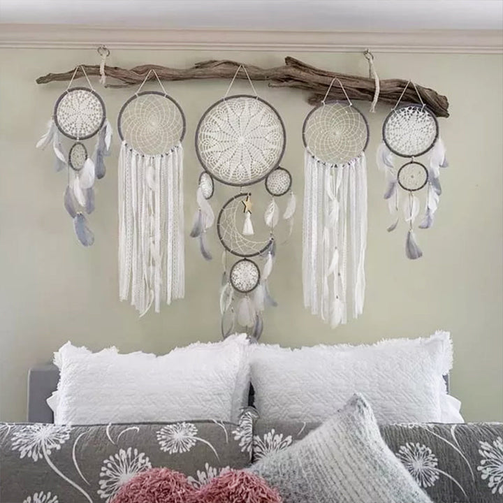 Traumfänger Mond und Sterne hängen über dem Bett (5 PCS) Karnz
