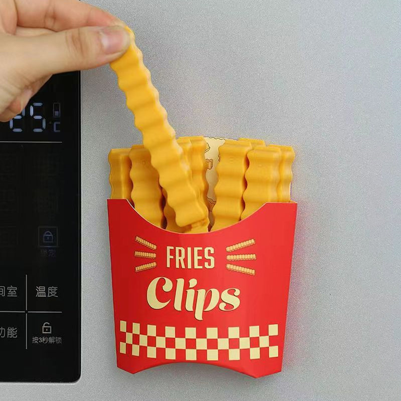 Lustige magnetische Pommes-Frites Lebensmittel Verschlussclip | Karnz