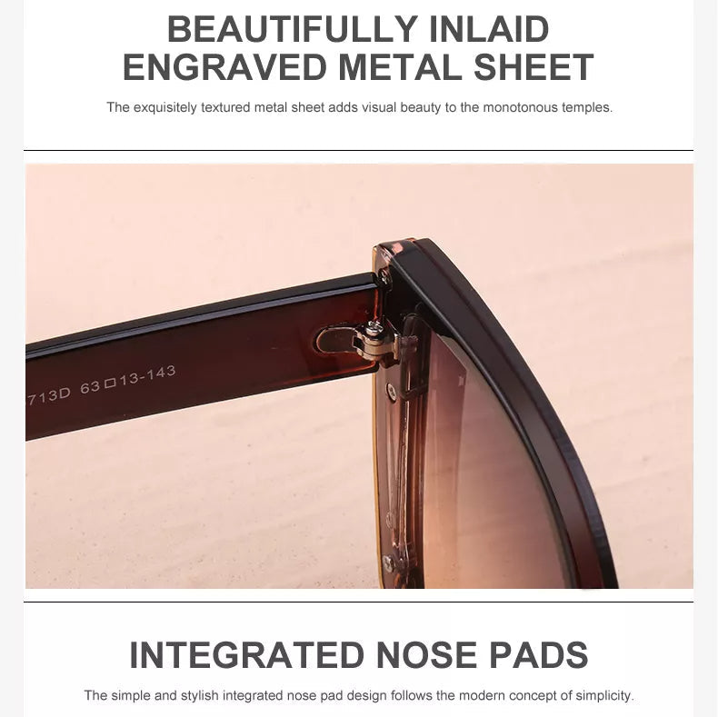 Billie Retro Sonnenbrille | Quadratisch & Trendy | Karnz