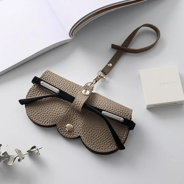 Weiche Leder-Sonnenbrillen-Tasche
