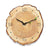 Wanduhr mit Jahresringen aus Holz