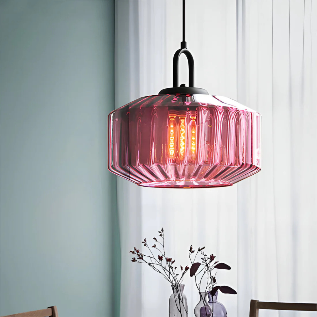 Karnz | Retro Farbige Glaspendelleuchte