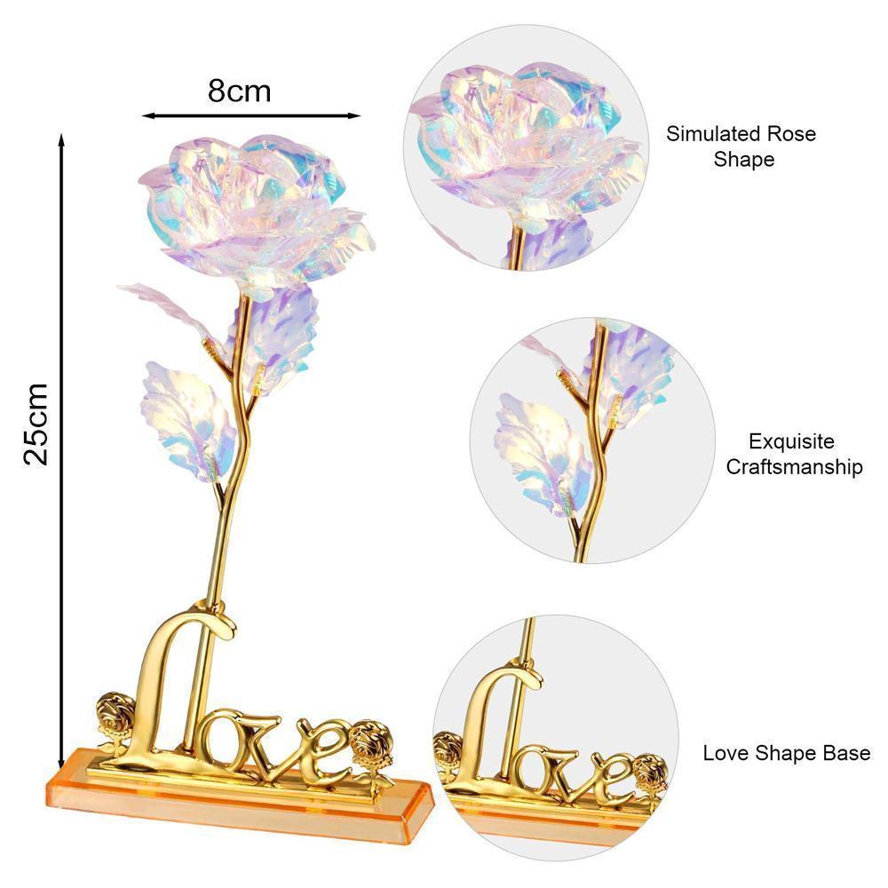 Bunte Galaxy Rose mit Liebe | Karnz