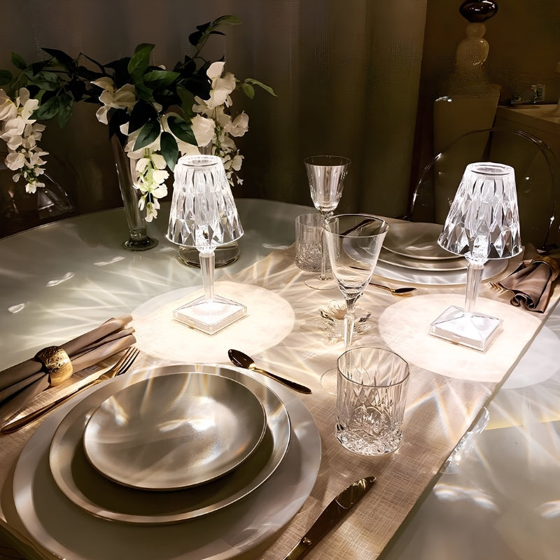 Kristall Tischlampe mit Touch-Steuerung - LumeCrystal | Karnz